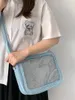 Totes Kawaii Candy Color Ita väskor Kvinnlig mode JK Lolita Pu Women Bag 2024 Trend Crossbody Shoulder Bolso Mujer med myntväska SAC