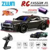 Voiture électrique/RC ZWN 1 16 70 km/h Voiture de dérive RC sans balais avec lumières LED 4WD Électrique Haute Vitesse Course Télécommande Monster Truck pour Enfants Cadeau T240325