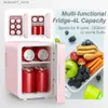 Koelkasten Diepvriezers Easy Take Skincare Fridge - Minikoelkast met dimbare LED-spiegel (4 liter/6 blikjes) koeler en verwarming Q240326