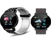 119 artı bluetooth akıllı saat bileklikleri kan basıncı akıllı saat yuvarlak spor saatleri band izleyici akıllı bant android iOS8351718
