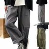 Pantaloni da uomo moderni 4 taglie Pantaloni cargo oversize kaki Pantaloni cargo da uomo 3 colori skin-friendly per la casa b3hP #