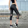 Women Pants Workout Leggings Yoga Pants High midje Mesh Snabbt torrt andningsbara Sports Leggings Kvinnor som kör Fitness Tights 240309