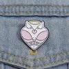 Épingles en émail rester bizarres, Patch de blessure en forme de cœur rose pour sac à dos, broche ailes d'ange personnalisées, Badges de revers, bijoux cadeau pour enfants amis