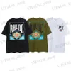 Men's T-Shirts Strtwear Fashion letters Card Printing T Shirts Men Women Couple style Cotton Loose Casual HipHop Ts Best Quality T240325