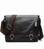 NOWOŚĆ Casual Casual Male Classic skórzana torba na ramię Cross Cross Body Laptop Projektanta pocztowa torba pocztowa z płótnem 4645462