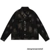 Designer The higher version is different from the market version of the trendy Paris B family's distressed fashion denim jacket for both men and women F7WG