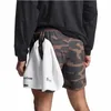 2022 i più nuovi pantaloncini da corsa Camo uomo Quick Dry Training Gym Shorts Fitn uomini da jogging pantaloncini sportivi estivi allenamento pantaloni corti T0IV #