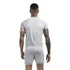 Pyjamas siamois pour hommes Onesies Vêtements pour la maison Super-élastique Confortable Snap Butt Combinaison Hommes Vêtements de nuit T-shirts de couleur unie q5ZN #