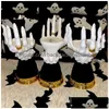 Candle Holders Resin Witch Hand Candlestick Creative Ghost Palm Holder For Halloween Decorative Art Crafts Ornaments Yq231017 Drop Del Dh4Cn