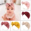 14 PCSLOT BABY TODDLERS KNOT BOW TURNBAN HAT TOP COTTON COTTON WRAV DUNPHING GIFT 240313