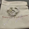 22SS DY DESGINER DAVID YURMA JEINDERY Najwyższej jakości kolczyki Prosty i elegancki popularny tkany ropie pierścień mody David Punt Punt Jewelry Band Fashion David 770