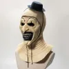 Maschere Arte La Maschera da Clown Terrifier Costume Cosplay Terrore Maschere da Clown Maschera a pieno facciale Maschera per adulti Festa di Carnevale di Halloween