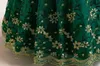 Lovely Green Blue Champagne Jewel Girl's Pageant Dresses Flower Girl Dresses Girl's Birthday/Party Dresses Girls Everyday kjolar Kids 'Wear SZ 2-10 D326191