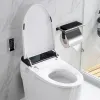 ホルダーウォールマウントトイレットペーパーホルダー多機能バスルームストレージセルフ接着ステンレススチールトイレットペーパーロールホルダー