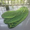 Mats Green Carpet Leaves Bathroom Mat Nonslip Children's Mat Bedroom Door Mat Living Room Rug Home Decoration