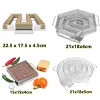 Tools 1/2/4PCS Barbecue Smoke Box Cold Smoke Generator Stainless Steel Grill Net Outdoor Smoking Barbecue Net BBQ Tool Accessories