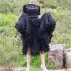 Skirts Adult A-line Tulle Skirt Bridesmaid Petticoat Tutu For Women Layered Knee Length Pleated