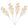 Fleurs décoratives 4 pièces artificielles pour la décoration de mariage tige de feuille fausses feuilles dorées maison branche de ménage Vases Simulation tiges de plantes