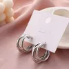 Hoop Huggie Hot Selling Statement Retro Clip Earrings Without Perforations Womens Fashion Earrings Party Gifts Bijoux Jewelry 240326