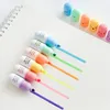 6 Pcslot Capsules Styling Highlighter Vitamin Pill Highlight Marker Color Pens Office Stationery School Supplies 240320