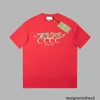 デザイナー検証済みバージョン正しいバージョン2024スプリングスマーライトラグジュアリードラゴンヘッドレター印刷された男性と女性のための半袖Tシャツ9N7G