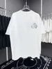 Versão corretamente atualizada do novo produto Croix 24SS Ao Diamond, camiseta de manga curta com estampa fosca e desgastada, gola redonda, para homens e mulheres