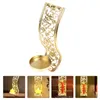 Candle Holders Hollow Out Decor Middle Eastern Holder Metal Chic Wall Mount Candlestick