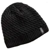 Bérets unisexe chapeau d'hiver en peluche doublé de fourrure casquette élégante bonnet doux chapeaux pour hommes femmes chaud épais ski en plein air