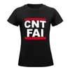 Polos de mujer CNT-FAI Tailliertes camiseta femenina camisa con estampado animal para niñas Top de verano Mujer T