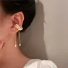 Ear Cuff Ear Cuff 2024 Luxury Elegent Pearl Magnet örhängen med manschettörhängen lämpliga för kvinnor som inte är perforerad gåva Y240326