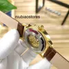 Zegarki dla mężczyzn National Designer Watch Spot Watch Business Elite Dwustrojemny Hollow Big Tre-Ręczny Mechaniczne skórzane paski zegarek