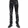 Hot Sales Motorbike Mannen Sexy Zwarte Wetlook PVC Stadium Slijtage Kunstleer Potlood Broek Skinny Latex Legging Pole Dance Clubwear Z8AT #