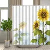 Shower Curtains Bath Curtain 3d Printing Flower 180 180cm Waterproof Bathroom Home Washable Fabric Screen 12 Hooks