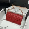 Lüks Bayan Çanta Tasarımcı Çanta Yeni Crossbody Çanta Şık ve çok yönlü Popüler Rüzgar Ling Izgara Zinciri Bir Omuz Çantaları