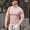 solid Color Lg Sleeve Spring And Autumn Casual Thread Hoodie Lg Sleeve High Collar Men's Warm Daily Outdoor Sports Trend 01ks#