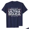 Men'S T-Shirts Mens T Shirts I Identify As Tra Maga Shirt Support Great King 2024 T-Shirt Now Have Been Promoted To Tra-Maga Tee Polit Dhx43