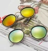 Stylowe okrągłe okulary przeciwsłoneczne mężczyźni designerskie okulary przeciwsłoneczne metalowe rama moda Uv400 soczewki okulary q48 z przypadkami 5133333