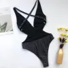 Costume da bagno bikini da donna Costume da bagno intero retrò da donna Costume da bagno intero bikini nero Costume da bagno twist push up a vita alta Costume da bagno brasiliano