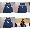 Koszykówka uniwersytecka nosi rzadkie koszulki mężczyzn młode kobiety Vintage Brewster Academy Terrence Clarke High School Phenoms Rozmiar S-5xl Custom i OTTCS