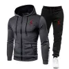 Haute qualité automne hiver polaire chaud vêtements pour hommes survêtements à capuche pantalons de survêtement deux pièces ensembles costume fi tendance vêtements de sport p6by #