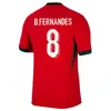 4xl 24/25 Portugalia B. Fernandes koszulki piłkarskie Cr7 Koziołowe drużyna narodowa specjalna 2024 R O N A L D O Bruno Fernandes Joao Felix Diogo J. Pepe Football Shirt Men Kids Kits Sock