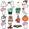 17 couleurs Halloween effrayant Anime charmes en gros souvenirs d'enfance drôle cadeau dessin animé charmes accessoires de chaussures pvc décoration boucle en caoutchouc souple sabot charmes