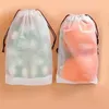 Sacos de armazenamento Sapato de cordão 18 Pcs Bolsas translúcidas reutilizáveis ​​à prova d'água para cosméticos de viagem em casa