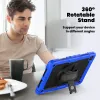 Étui pour tablette avec dragonne rotative à 360° pour Samsung Galaxy Tab A9 Plus 11 pouces A9 + 2023 SM-X210/X216/X218 Housse de protection en silicone robuste et résistante aux chocs