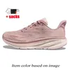 Üst moda kadınlar erkek bondi 8 koşu ayakkabıları Clifton 9 Siyah Kırmızı Üçlü Beyaz Mesh Spor Eğiticileri Pembe Ücretsiz İnsanlar Atletik Bulut Jogging Yürüyüş Koşucular Sneakers