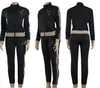 Правильные буквы бренда дизайн женские спортивные костюмы сшивают толстовок Top Bunders наряды Ladies Sportsuit Casual вышитый кардиган