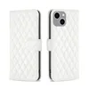 Telefonfodral för iPhone 15 14 13 12 11 Pro Max Plus Grid Wallet Läderfodral Luxury