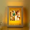 Рамка для фото на заказ для влюбленных, ночник, персонализированные фотографии, акриловая светодиодная лампа с питанием от USB, пара, годовщина, подарки на День святого Валентина