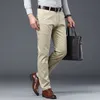 new Design Casual Men Pants Cott Loose High waist Straight Fi Black Busin Formal Trousers Men's Plus Size 40 p7ix#