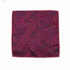 Handdukar Mens hanterar Paisley Polyester Scarf Vintage Fabric Business Pocket Square Hanky ​​Y240326